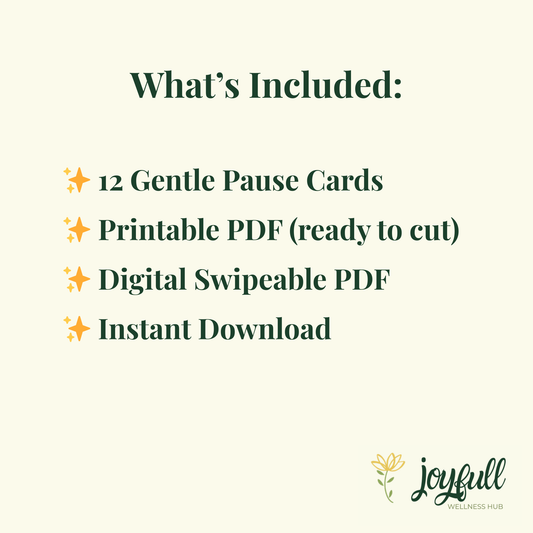 Gentle Pause Cards - Digital & Printable